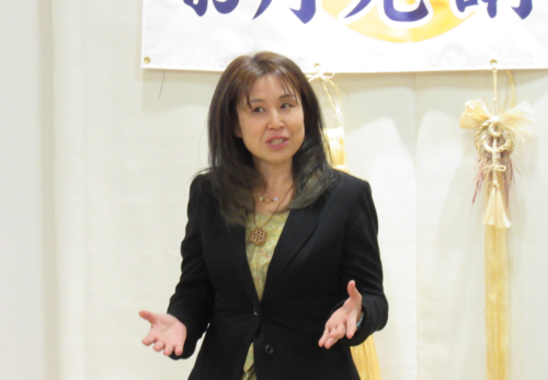 お月見講話　河野雅子先生